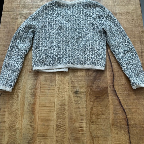 RW&CO. Cream and Gray Knit Cardigan - Picture 3 of 6